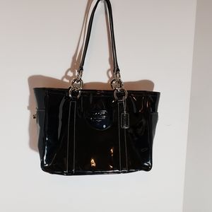Coach patent leather E/W Gallery tote 12839